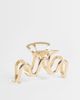 DesignB London DesignB London wavy metal hairgrip in gold - 1