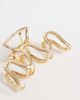 DesignB London DesignB London wavy metal hairgrip in gold - 3