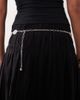 DesignB London DesignB London western hammered chain belt in silver - 3