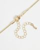 DesignB London DesignB London white resin pendant necklace in gold - 3