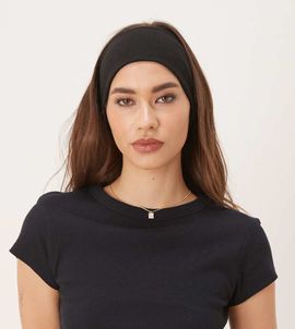 DesignB London DesignB London wide jersey headband in black