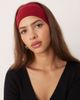 DesignB London DesignB London wide jersey headband in burgundy-Red - 1