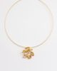 DesignB London DesignB London wired collar flower pendant necklace in gold - 1