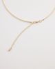 DesignB London DesignB London wired collar flower pendant necklace in gold - 3