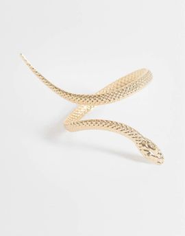 DesignB London DesignB London wrap around snake bracelet in gold