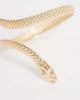 DesignB London DesignB London wrap around snake bracelet in gold - 2