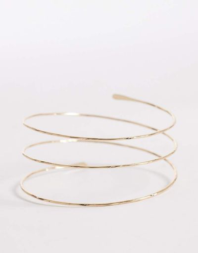 DesignB London DesignB London wraparound arm cuff in gold