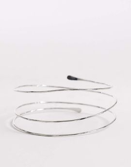 DesignB London DesignB London wraparound arm cuff in silver