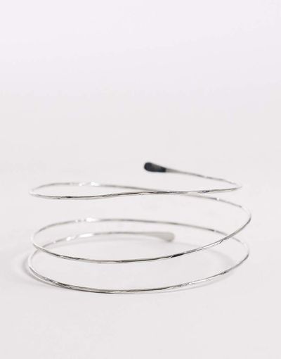 DesignB London DesignB London wraparound arm cuff in silver
