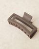 DesignB London DesignB London XL hair claw in chocolate brown - 2