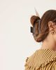 DesignB London DesignB London XL hair claw in chocolate brown - 3