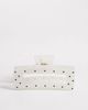 DesignB London DesignB London XL polka dot hair claw clip in black and white - 1