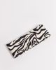DesignB London DesignB London zebra print jersey headband in ecru-White - 1