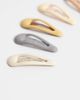 DesignB London DesignB pack of 10 mini snap clips in matt neutrals - 2