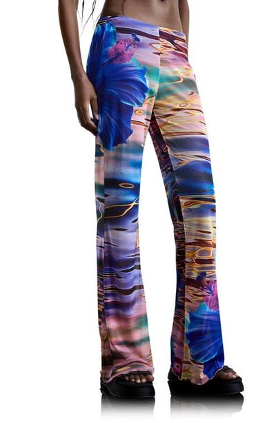 Desigual Desigual Allover Print Flare Pants