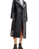 Desigual Desigual Belted Faux Leather Trench Coat - 1