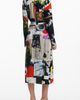 Desigual Desigual Belted Long Sleeve Crepe Maxi Shirtdress - 2