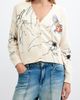Desigual Desigual Bird Graphic Cotton Blend Cardigan - 1