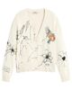 Desigual Desigual Bird Graphic Cotton Blend Cardigan - 4