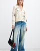 Desigual Desigual Bird Graphic Cotton Blend Cardigan - 5