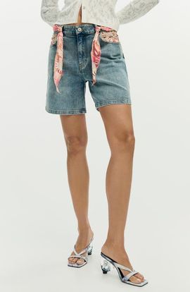 Desigual Desigual Embroidered Denim Shorts