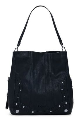 Desigual Desigual Embroidered Faux Leather Tote