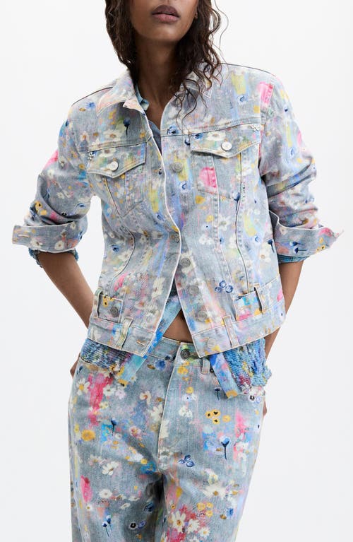 Desigual Desigual Embroidered Floral Trucker Jacket