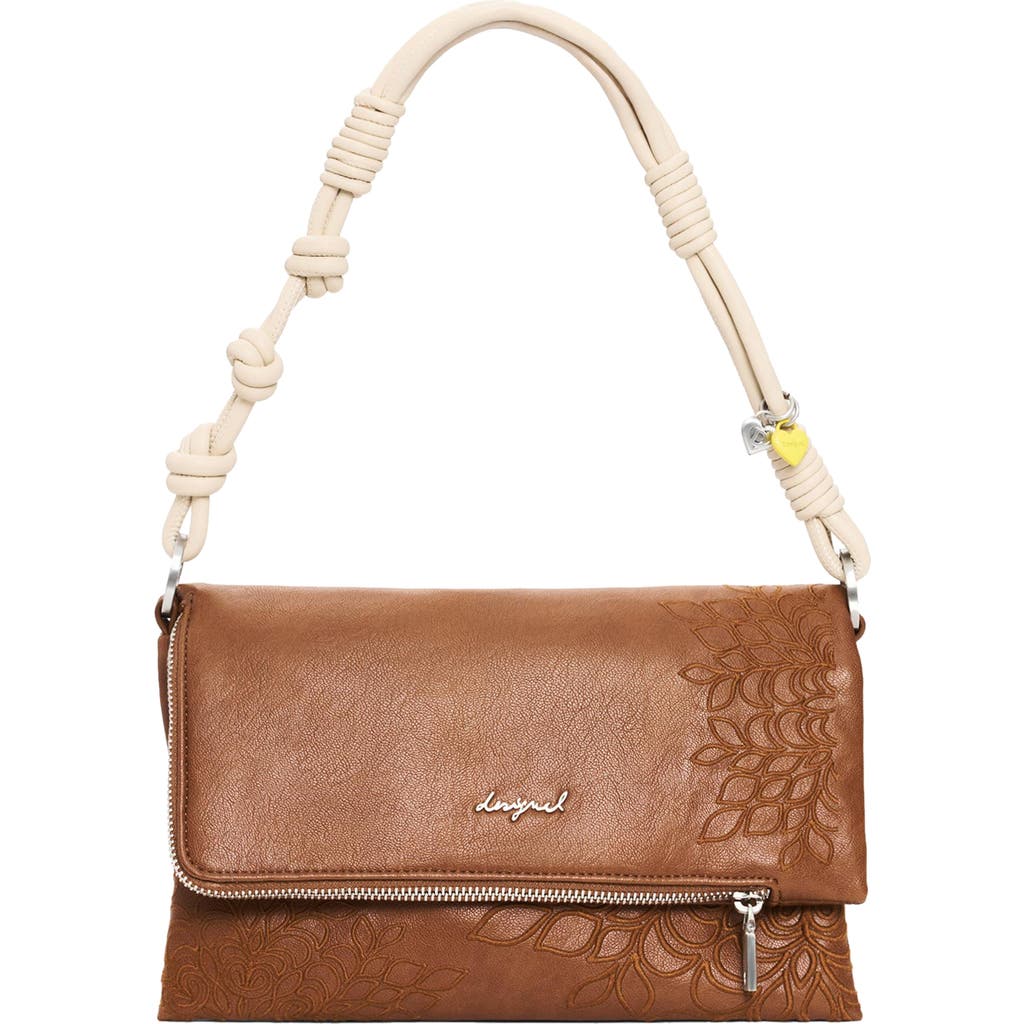 Desigual Desigual Embroidered Logo Charm Crossbody Bag