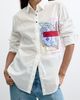 Desigual Desigual Embroidered Patch Cotton Button Down Shirt - 1