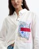 Desigual Desigual Embroidered Patch Cotton Button Down Shirt - 3