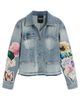 Desigual Desigual Floral Appliqué Denim Trucker Jacket - 5