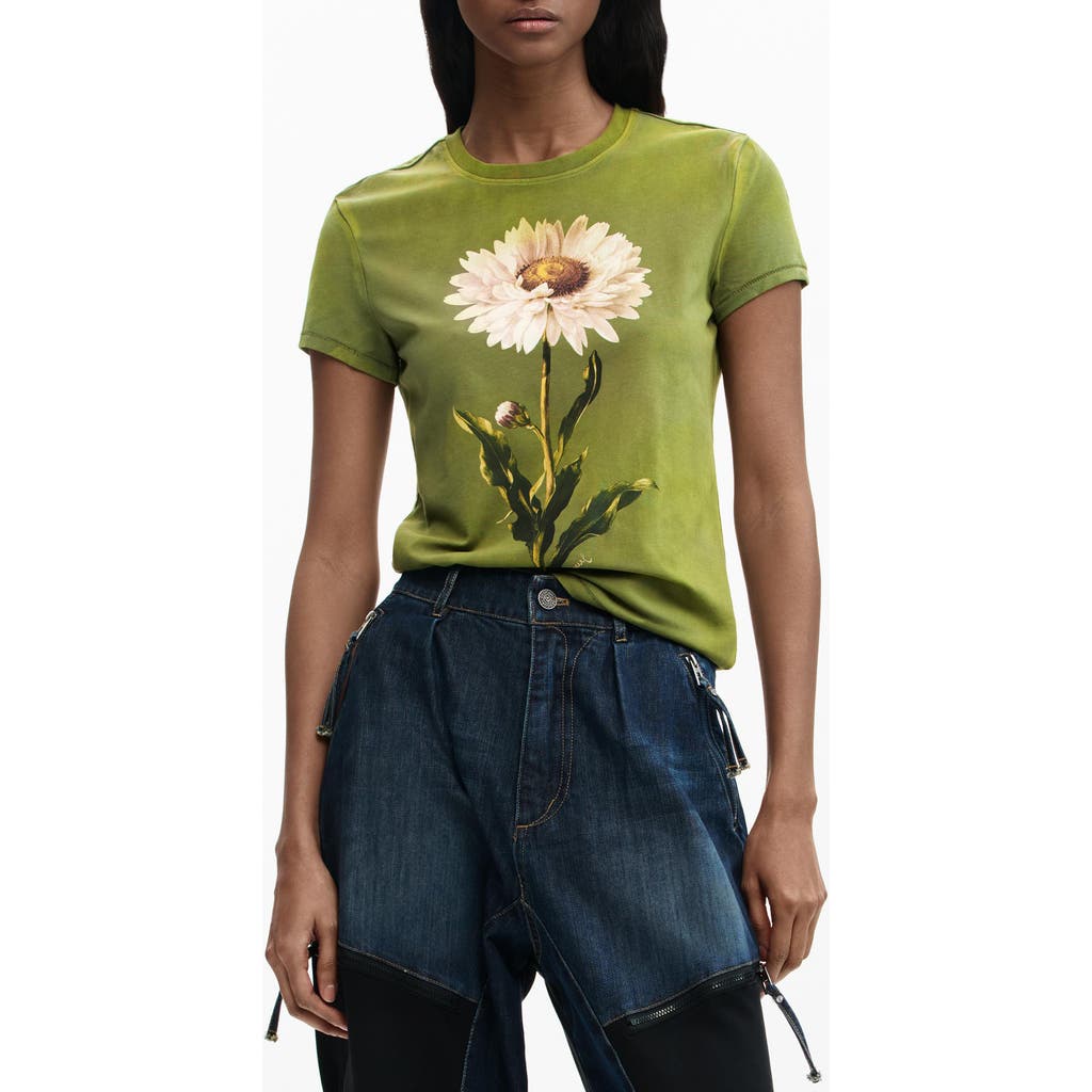 Desigual Desigual Floral Cotton Graphic T-Shirt