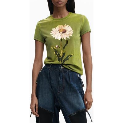 Desigual Desigual Floral Cotton Graphic T-Shirt
