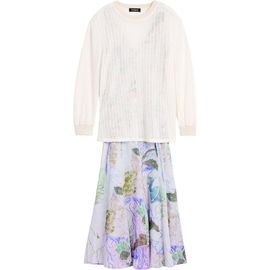 Desigual Desigual Floral Dress & Pointelle Sweater Set