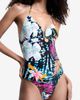 Desigual Desigual Floral Halter One-Piece Swimsuit - 1