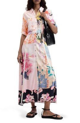 Desigual Desigual Floral Mixed Print Shirtdress