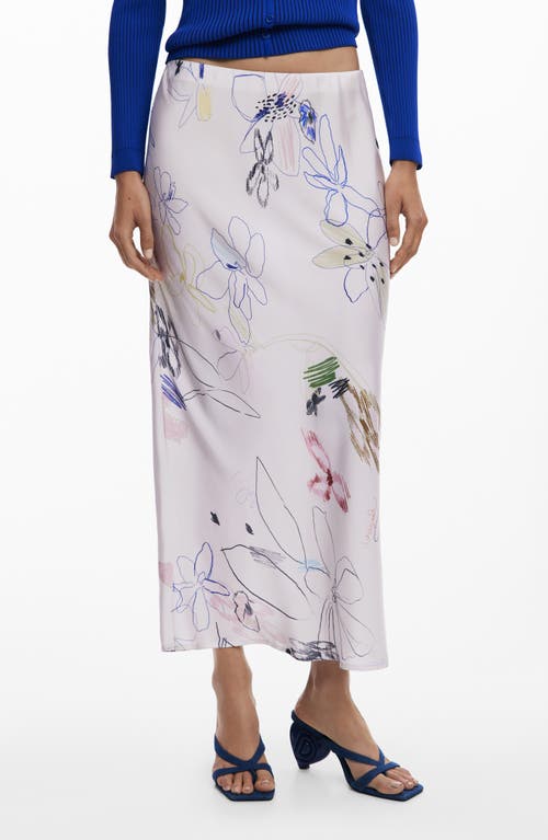 Desigual Desigual Floral Print Bias Cut Maxi Skirt