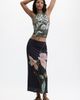 Desigual Desigual Floral Print Jersey Maxi Skirt - 4