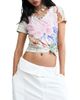 Desigual Desigual Floral V-Neck Cotton Jersey Top - 1