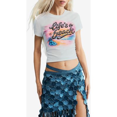 Desigual Desigual Graphic Cotton Baby Tee