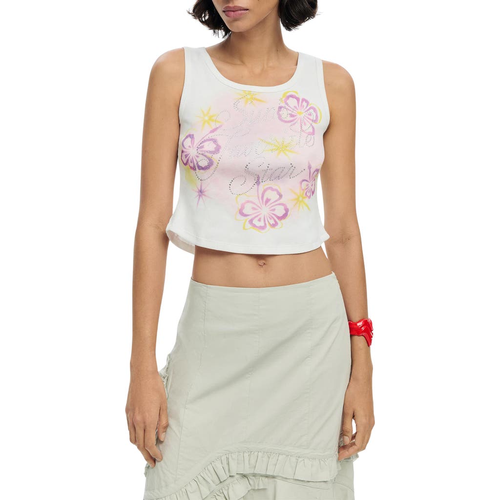 Desigual Desigual Graphic Crop Top