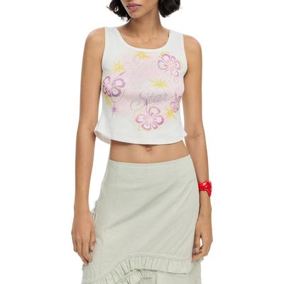 Desigual Desigual Graphic Crop Top