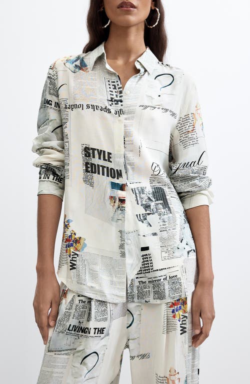 Desigual Desigual Graphic Print Button-Up Shirt