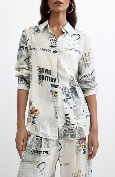 Desigual Desigual Graphic Print Button-Up Shirt