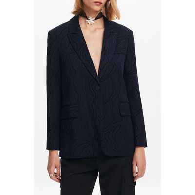 Desigual Desigual Hamburgo Floral Eyelet Blazer
