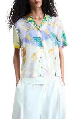 Desigual Desigual Knit Back Button-Up Shirt