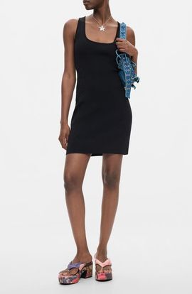 Desigual Desigual Knit Crochet Trim Minidress