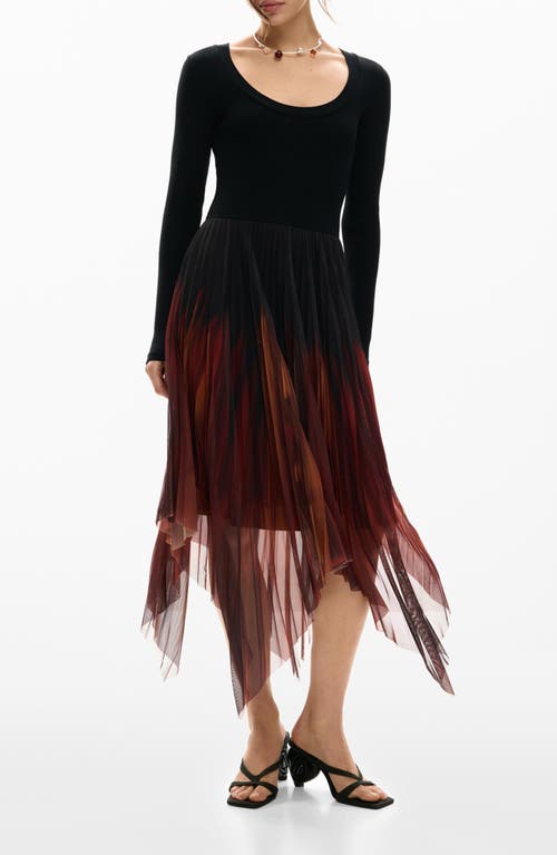 Desigual Desigual Long Sleeve Tulle Dress