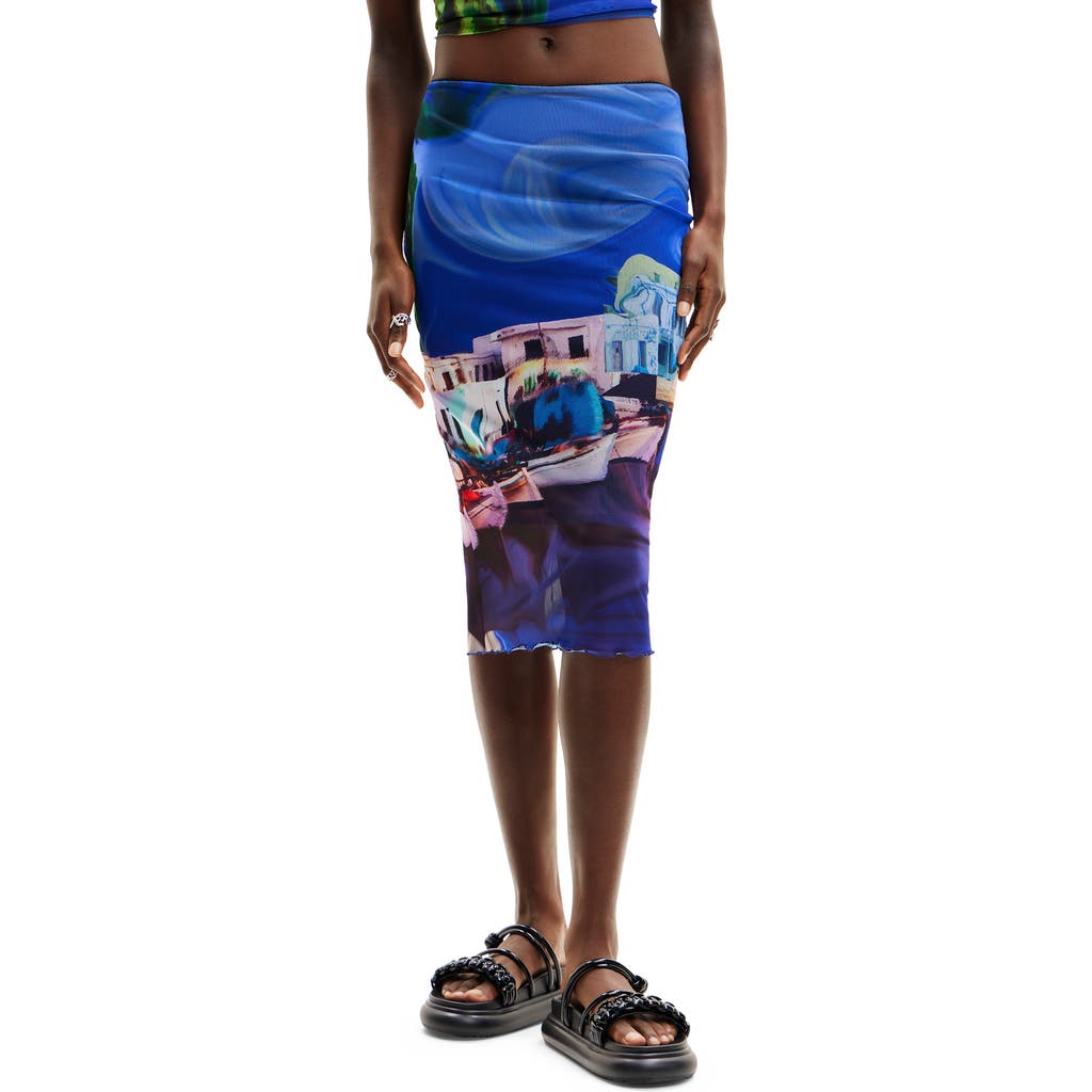 Desigual Desigual M. Christian Lacroix Landscape Midi Skirt