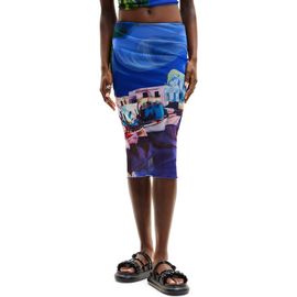 Desigual Desigual M. Christian Lacroix Landscape Midi Skirt